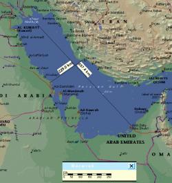 персидский залив на карте